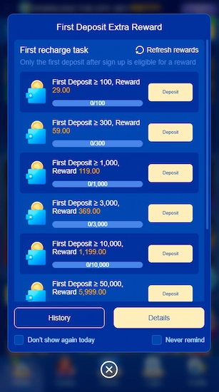 PK2026 First Deposit Bonus