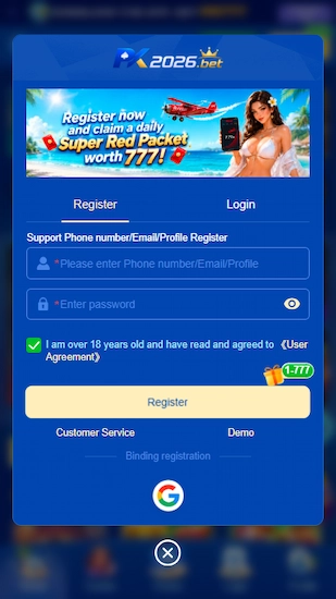 PK2026 Register & Login