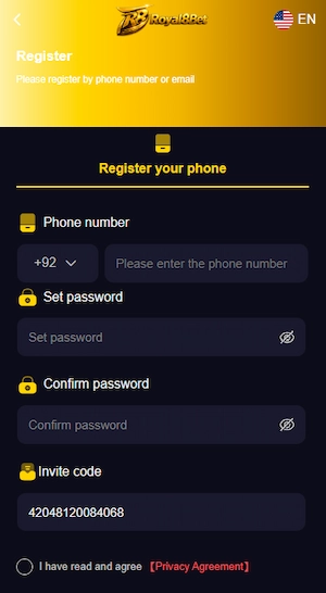 Royal8bet Register & Login