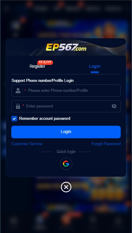 EP Register & Login Accounts